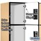 Salsbury Industries 4 Tier Designer Locker, 54"Wx76"Hx21"D, 12 Door, Maple 18-24361MAP - alternate 5